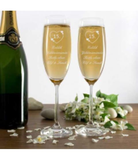 Yıldönümlerine Özel Şampanya Kadehi